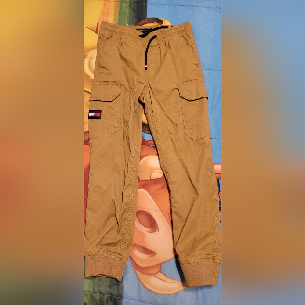 Kids Casual Tan Cargo Pants